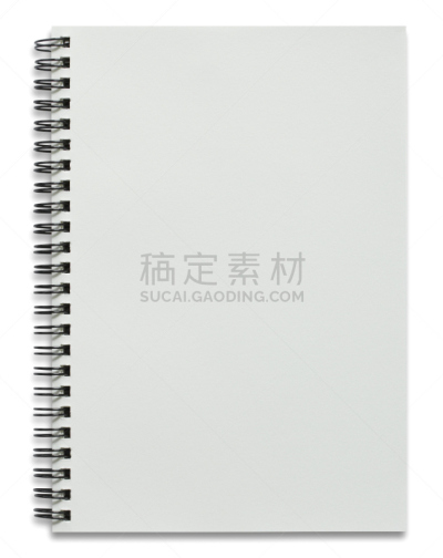螺旋记事本,空白的,白色,分离着色,书籍装帧,速写本,螺线,日记,笔记本,活页夹