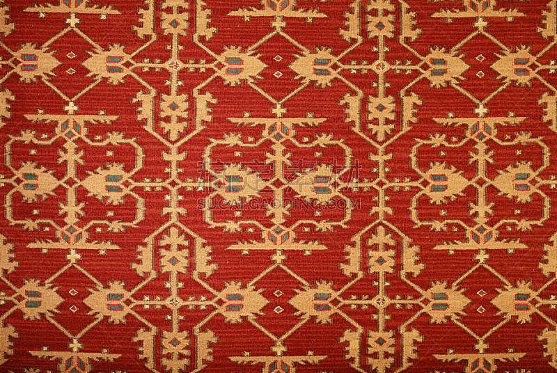 式样,小毯子,水平画幅,无人,手艺,手,人造,地毯,材料,红色
