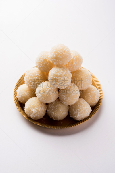 食品,印度小吃拉杜,椰子,甜食,印度,在上面,背景聚焦,选择对焦,传统节日,奉承