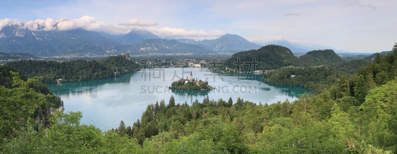 布雷德湖,教堂,岛,航拍视角,都市风景,波悉尼,特里格拉夫国家公园,julian alps,生态旅游,斯洛文尼亚