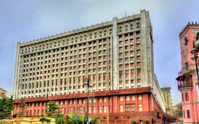 巴库,职权,阿塞拜疆,都市风景,现代,建筑业,白色,城镇,著名景点,街道