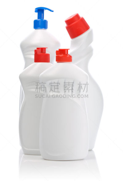 四个物体,瓶子,垂直画幅,无人,蓝色,组物体,塑胶,图像,整齐的,充满的