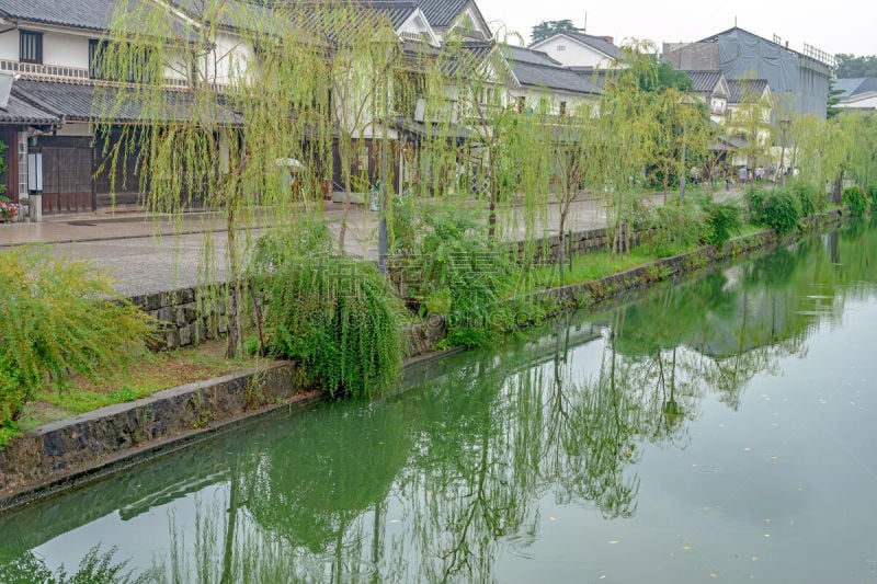 仓敷,居住区,自然美,国内著名景点,旅途,复古风格,水面,著名景点,古典式,河流