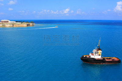 百慕大,旅途,热带气候,浪漫,云,色彩鲜艳,客轮,热带树,户外,白昼