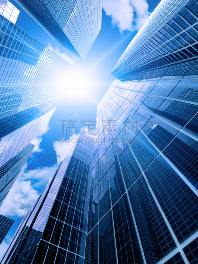 现代,建筑外部,高大的,垂直画幅,天空,形状,无人,绘画插图,玻璃,户外