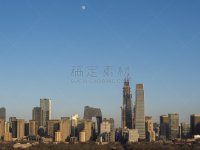北京,中央电视塔,成组图片,长时间曝光,天空,未来,水平画幅,高视角,夜晚,无人