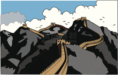 绘画插图,纪念碑,艺术,墙,符号,砖墙,鸟类,云景,白色