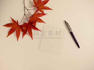 明信片,枫叶,音符,席子,水平画幅,消息,无人,标签,阴影,干净