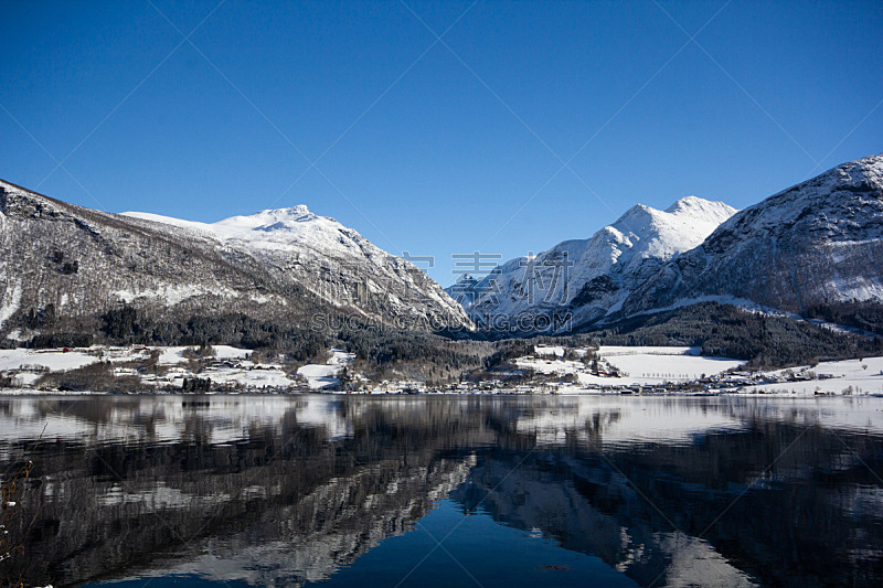 日光,山脉,自然,挪威,雪山,图像,雪,美,自然美,无人