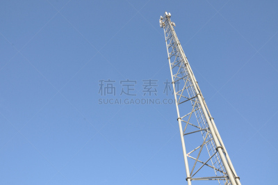 无线电通信塔,钢铁,通用分组无线业务,电磁的,微波炉,卫星天线,天空,水平画幅,电话机,无人