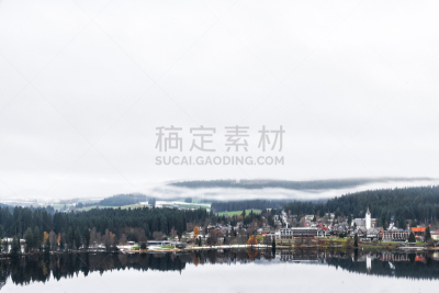 湖,蒂蒂湖,黑森林,德国,传统,著名景点,背景,户外,完美,天空