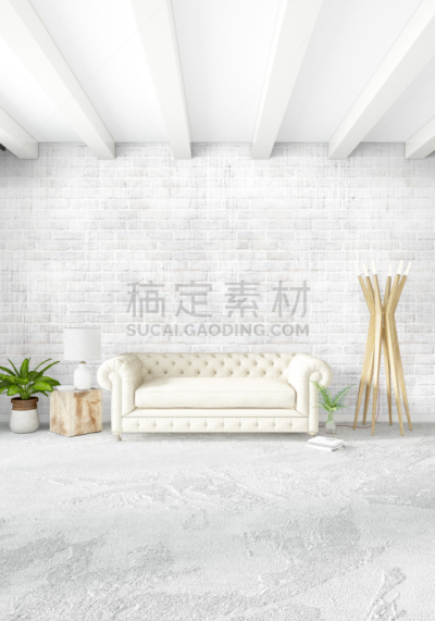 绘画插图,高雅,木制,三维图形,卧室,室内设计师,沙发,白色,极简构图,银色
