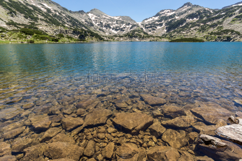 水,湖,山口,地形,休闲活动,水平画幅,山,皮林山脉,无人