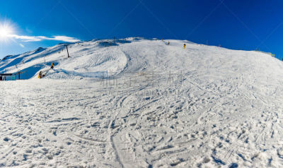 皇后镇,新西兰,山,蹄冠峰,摄像机拍摄角度,滑雪坡,滑雪场,接力赛,风景,自然