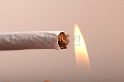 特写,香烟,微距,圆形,金色,白色,褐色,身体状况,癌症,有毒生物体