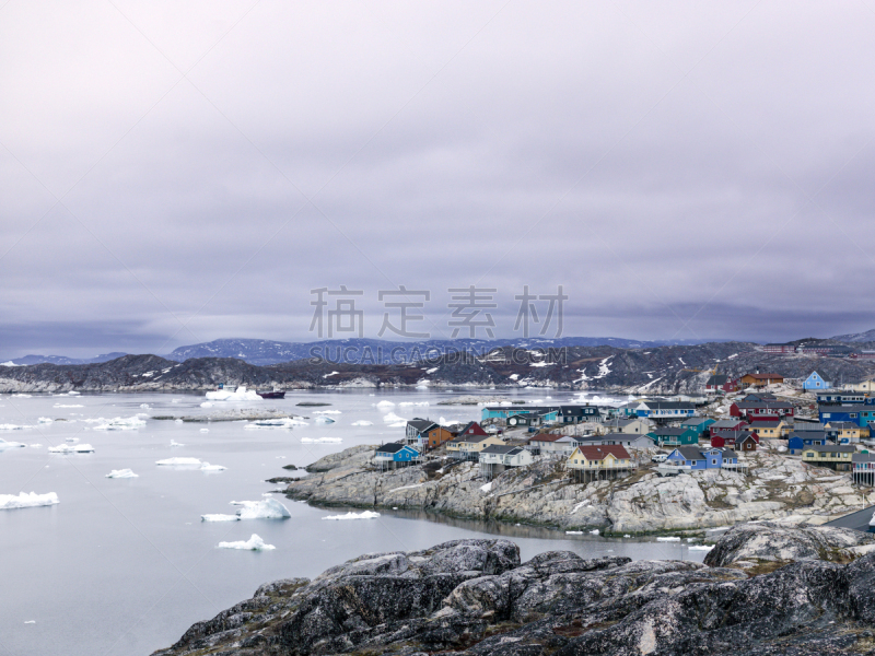 北冰洋,航拍视角,冰山,格陵兰,天空,风,气候,雪,北美,戏剧性的景观