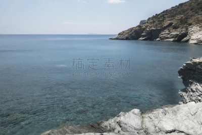 海滩,基克拉迪群岛,amorgos,莫斯特,自然美,一只动物,水,天空,透过窗户往外看,夏天