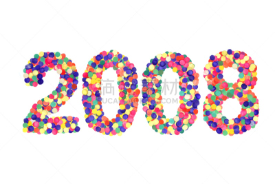 2008,鼠年,灵性,新的,水平画幅,历日,新年,符号,活力