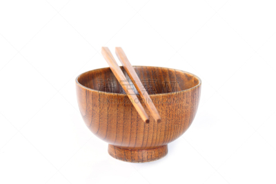 木制,碗,筷子,白色背景,传统,空的,一个物体,背景分离,杯,食品