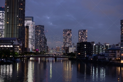 都市风景,晴海街,river sumida,丸之内,护城河,倒影湖,天空,水平画幅,无人,户外