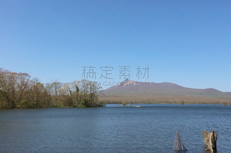 日本,北海道,湖,函馆,大沼湖,自然,天空,水平画幅,地形,无人