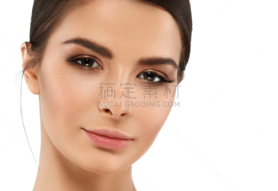 女人,皮肤,美,概念,柔和,半身像,彩妆,spa美容,完美