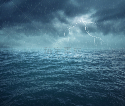 暴风雨,海洋,夜晚,波浪,巨大的,图像,龙卷风,多云,雨,水
