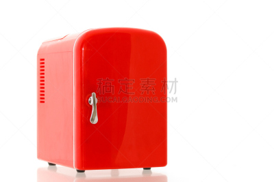 小的,冰箱,红色,冰柜,水平画幅,无人,古典式,门,1960年-1969年,冷却器