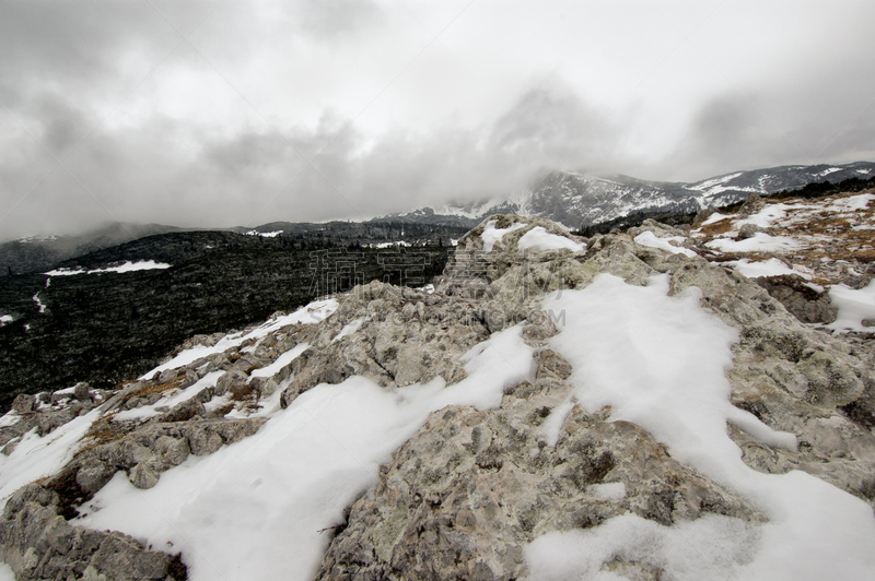 雪,山脉,卡夫食品公司,岩面,风,暴风雨,水平画幅,纯净,云景,白色