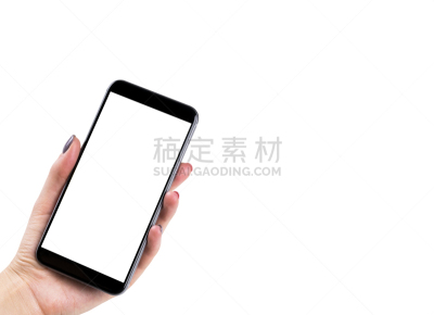 白色,空白的,手,显示器,留白,分离着色,白色背景,空的,安全护栏,做