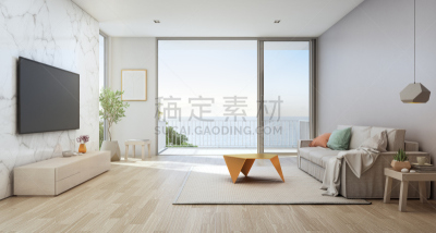 沙发,白色,假日别墅,大理石,海洋,看风景,华贵,起居室,墙,木制