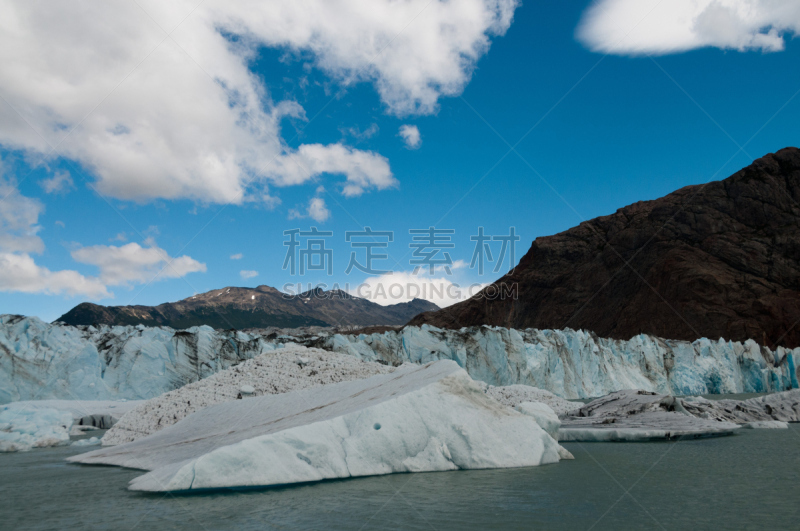 冰河,查敦,别德马,南美,水,天空,气候,雪,巴塔哥尼亚,半空中