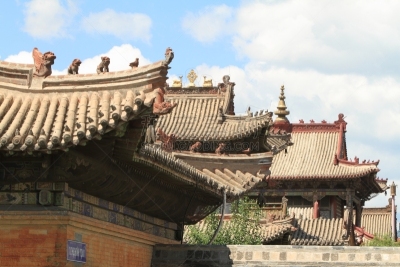 乌兰巴托,美洲驼羊,修道院,水平画幅,佛,建筑,亚洲,远古的,蒙古,genghis khan