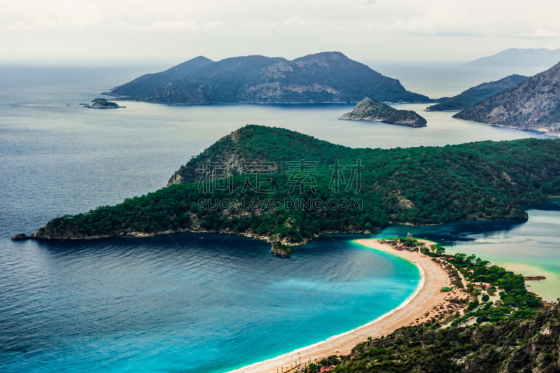 斐提耶,俄鲁丹尼斯,城镇,风景,旅游目的地,夏天,地形,非凡的,街道,概念