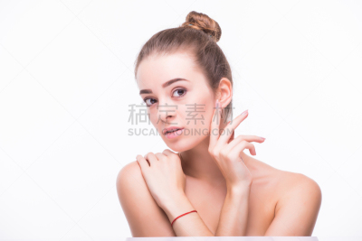 美,干净,人的脸部,手,皮肤,青年人,女孩,触摸,关爱