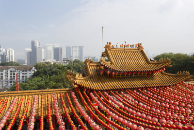 天后宫,孔子庙,马来西亚西部,道教,马来西亚,灯笼,水平画幅,无人,传统,寺庙