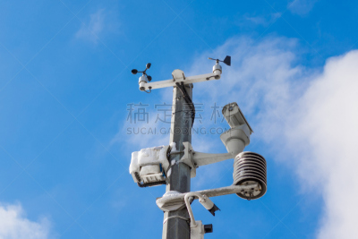 天空,蓝色,天气,自动的,监视,顺序,电视摄像机,背景,气象站,监视