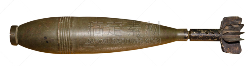 古老的,白色背景,分离着色,在上面,钚,氢,核弹,雷管