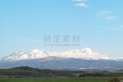 旭川,蓝色,机场,体育活动,摄像机拍摄角度,天空,大雪山国家公园,北海道,里山,水平画幅