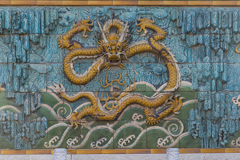 故宫,中国龙,龙,爬行纲,幻想,神话,水平画幅,旅游目的地,智慧,无人