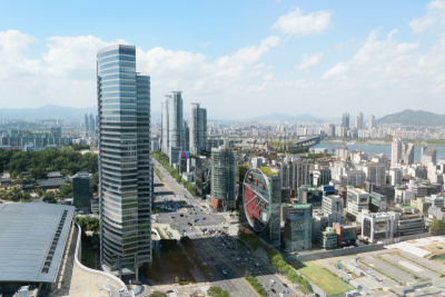 首尔,都市风景,南山塔,江南区,韩国,朝鲜半岛,城市扩张,佛,夜晚,曙暮光