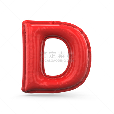 三维图形,英文字母d,红色,气球,充气品,分离着色,英语,单词,背景分离,字母