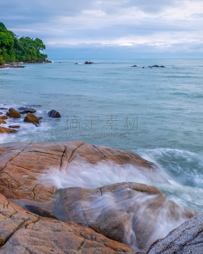 民丹岛,印度尼西亚,海滩,风景,非凡的,自然,乡村,垂直画幅,热带气候,云