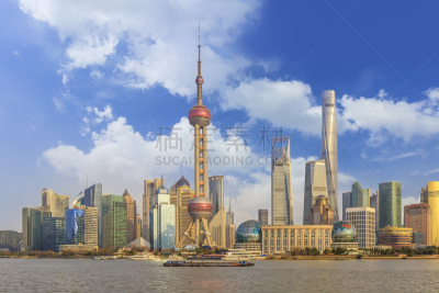 陆家嘴,浦东,城市天际线,上海,船桥,珀尔里福,天际线拱门,绿色建筑,黄浦江,东方明珠塔