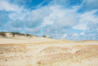 夏天,干的,草,立陶宛共和国,库尔斯沙嘴遗址