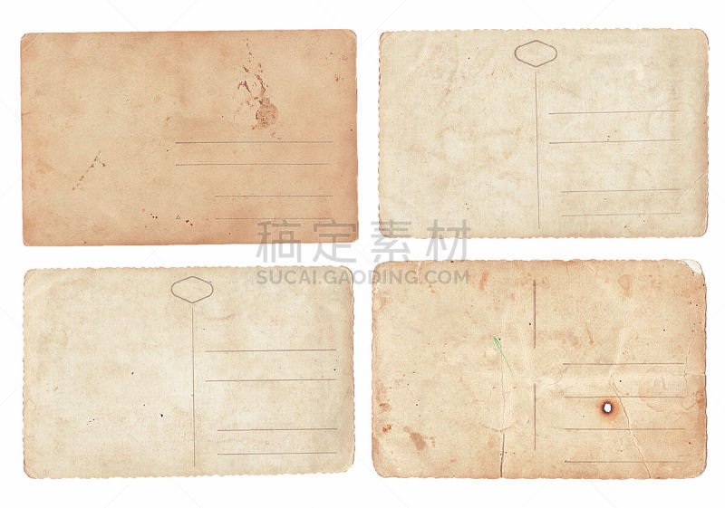 明信片,过时的,1900,磨损的,留白,水平画幅,纹理效果,风化的,无人