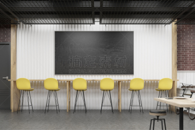 室内,餐馆,黑板,新的,水平画幅,无人,椅子,商店,现代,空的
