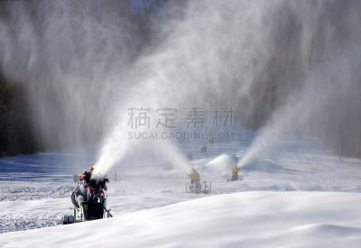 吹雪机,人造的,风,度假胜地,休闲活动,水平画幅,山,雪,滑雪坡,户外
