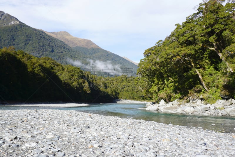 新西兰,地形,自然美,霍基蒂卡峡谷,潘帕斯大草原,冰山,自然,水,美,草地