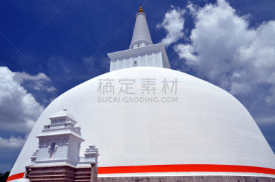鲁凡韦利塞耶塔,阿努拉达普拉,斯里兰卡,金粉塔,纪念碑,水平画幅,无人,户外,过去,佛塔